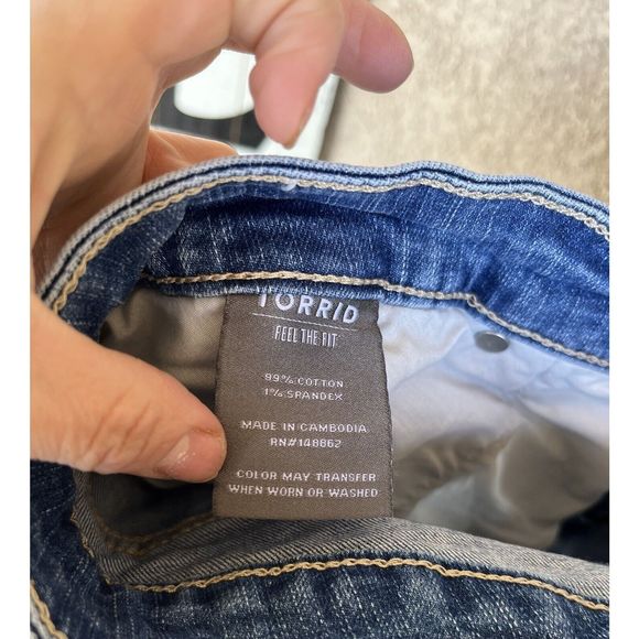 Torrid denim cut off shorts - size 20 - medium wash blue - Picture 7 of 7